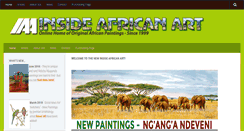 Desktop Screenshot of insideafricanart.com